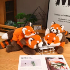 Fluffy Red Panda & Fox Plushies -Kawaii Store kawaiies plushies plush softtoy fluffy red panda fox plushies soft toy 468529
