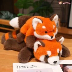 Fluffy Red Panda & Fox Plushies -Kawaii Store kawaiies plushies plush softtoy fluffy red panda fox plushies soft toy 562285
