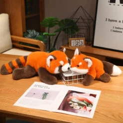 Fluffy Red Panda & Fox Plushies -Kawaii Store kawaiies plushies plush softtoy fluffy red panda fox plushies soft toy 568894