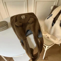 Apparel Fluffy Round Bear Tote Bag -Kawaii Store kawaiies plushies plush softtoy fluffy round bear tote bag apparel 516878