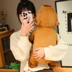 Fluffy Sleepy Capybara Plushies -Kawaii Store kawaiies plushies plush softtoy fluffy sleepy capybara plushies soft toy 294403
