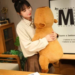 Fluffy Sleepy Capybara Plushies -Kawaii Store kawaiies plushies plush softtoy fluffy sleepy capybara plushies soft toy 314479