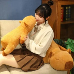 Fluffy Sleepy Capybara Plushies -Kawaii Store kawaiies plushies plush softtoy fluffy sleepy capybara plushies soft toy 533881