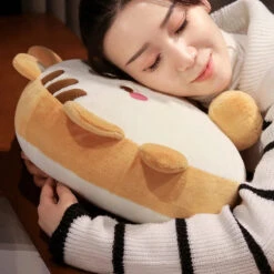 Fluffy Toastie Bread Cat Plushies -Kawaii Store kawaiies plushies plush softtoy fluffy toastie bread cat plushies soft toy 216300