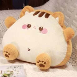 Fluffy Toastie Bread Cat Plushies -Kawaii Store kawaiies plushies plush softtoy fluffy toastie bread cat plushies soft toy brown 8in 20cm 889841