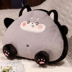 Fluffy Toastie Bread Cat Plushies -Kawaii Store kawaiies plushies plush softtoy fluffy toastie bread cat plushies soft toy gray 8in 20cm 933934
