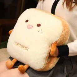 Fluffy Toastie Bread Hand Warmer Plushies -Kawaii Store kawaiies plushies plush softtoy fluffy toastie bread hand warmer plushies soft toy 239943