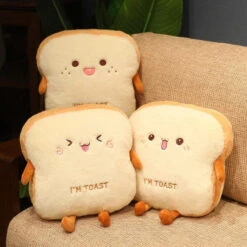 Fluffy Toastie Bread Hand Warmer Plushies -Kawaii Store kawaiies plushies plush softtoy fluffy toastie bread hand warmer plushies soft toy 531908