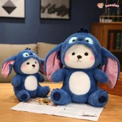 Fluffy White Bear Donkey Outfit Plushie -Kawaii Store kawaiies plushies plush softtoy fluffy white bear donkey outfit plushie soft toy 473145