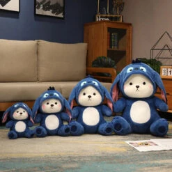 Fluffy White Bear Donkey Outfit Plushie -Kawaii Store kawaiies plushies plush softtoy fluffy white bear donkey outfit plushie soft toy 640438