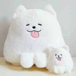 Fluffy White Samoyed Puppy Plushie -Kawaii Store kawaiies plushies plush softtoy fluffy white samoyed puppy plushie soft toy 628290