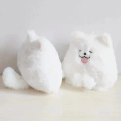 Fluffy White Samoyed Puppy Plushie -Kawaii Store kawaiies plushies plush softtoy fluffy white samoyed puppy plushie soft toy 976776