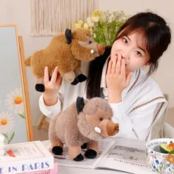 Fluffy Wild Boar Plushie Soft Toy 25 Fluffy Wild Boar Plushie Soft Toy -Kawaii Store kawaiies plushies plush softtoy fluffy wild boar plushie soft toy soft toy 190280