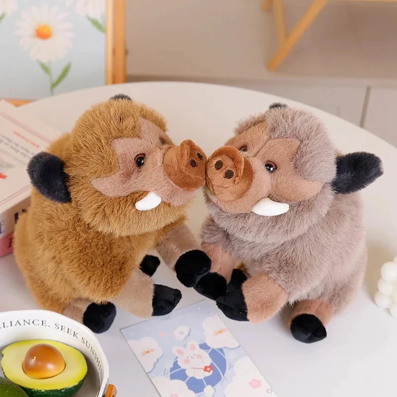 Fluffy Wild Boar Plushie Soft Toy 3 Fluffy Wild Boar Plushie Soft Toy