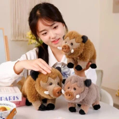 Fluffy Wild Boar Plushie Soft Toy 21 Fluffy Wild Boar Plushie Soft Toy -Kawaii Store kawaiies plushies plush softtoy fluffy wild boar plushie soft toy soft toy 255398
