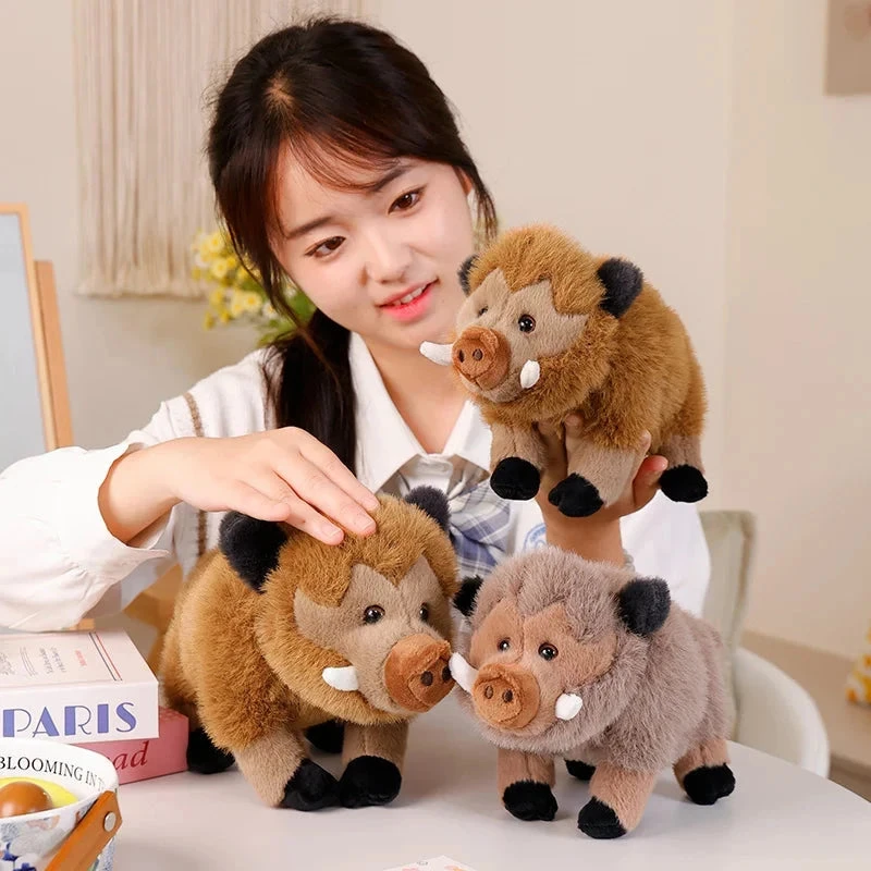 Fluffy Wild Boar Plushie Soft Toy 7 Fluffy Wild Boar Plushie Soft Toy - Image 5