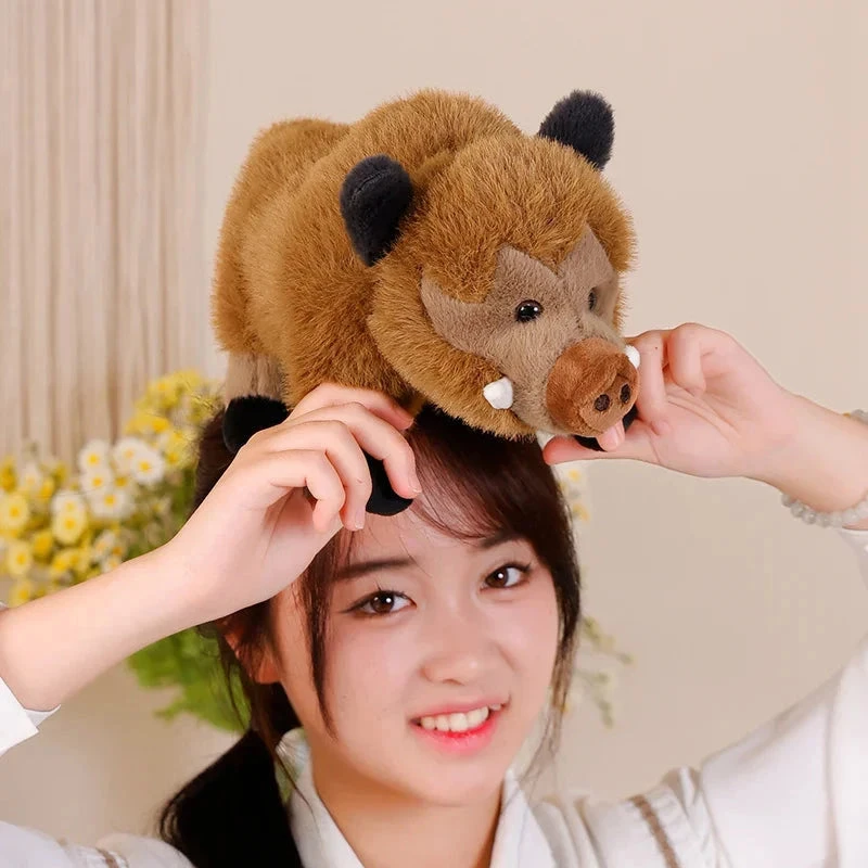 Fluffy Wild Boar Plushie Soft Toy 17 Fluffy Wild Boar Plushie Soft Toy - Image 15