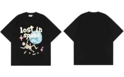 Apparel Foam Print Lost In Space Skeleton Tee -Kawaii Store kawaiies plushies plush softtoy foam print lost in space skeleton tee tops 631957