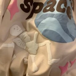 Apparel Foam Print Lost In Space Skeleton Tee -Kawaii Store kawaiies plushies plush softtoy foam print lost in space skeleton tee tops 835686