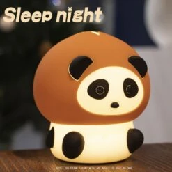 Forest Friends LED Night Light Collection -Kawaii Store kawaiies plushies plush softtoy forest friends led night light collection home decor chestnut panda 873637