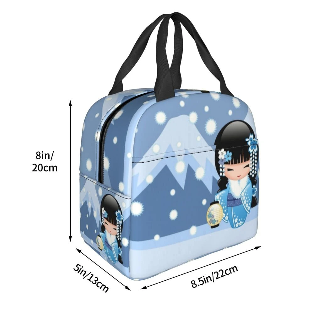 Four Seasons Furisode Kimono Girl Lunch Bag 12 Four Seasons Furisode Kimono Girl Lunch Bag - Image 10