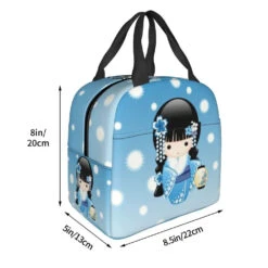 Four Seasons Furisode Kimono Girl Lunch Bag 38 Four Seasons Furisode Kimono Girl Lunch Bag -Kawaii Store kawaiies plushies plush softtoy four seasons furisode kimono girl lunch bag bag 194748