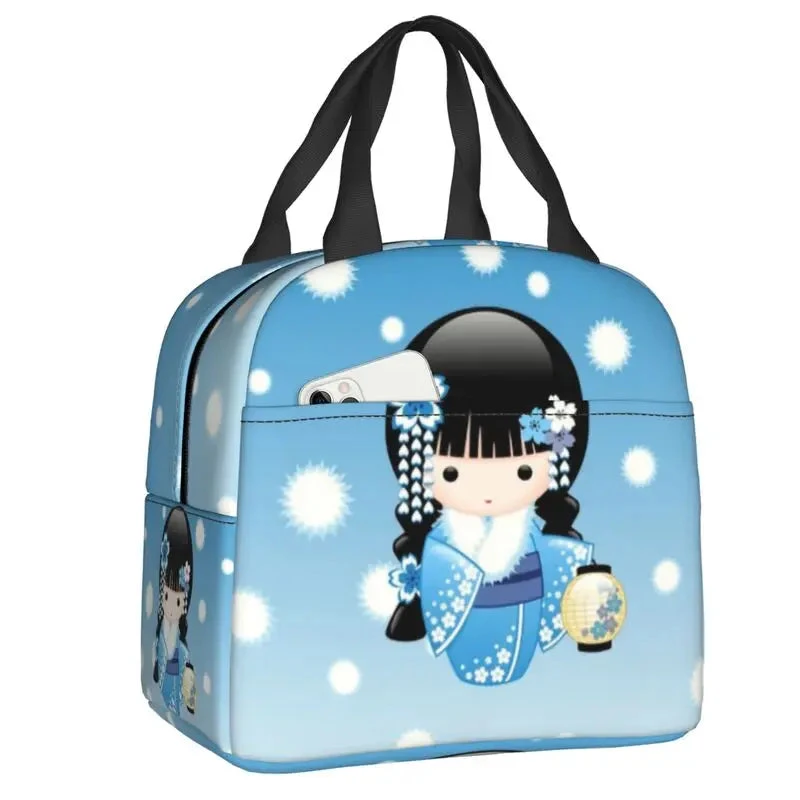 Four Seasons Furisode Kimono Girl Lunch Bag 8 Four Seasons Furisode Kimono Girl Lunch Bag - Image 6