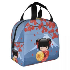 Four Seasons Furisode Kimono Girl Lunch Bag