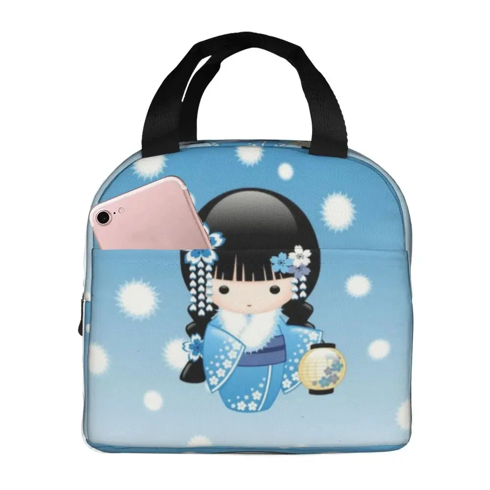 Four Seasons Furisode Kimono Girl Lunch Bag 17 Four Seasons Furisode Kimono Girl Lunch Bag - Image 15