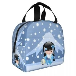 Four Seasons Furisode Kimono Girl Lunch Bag 26 Four Seasons Furisode Kimono Girl Lunch Bag -Kawaii Store kawaiies plushies plush softtoy four seasons furisode kimono girl lunch bag bag 595223