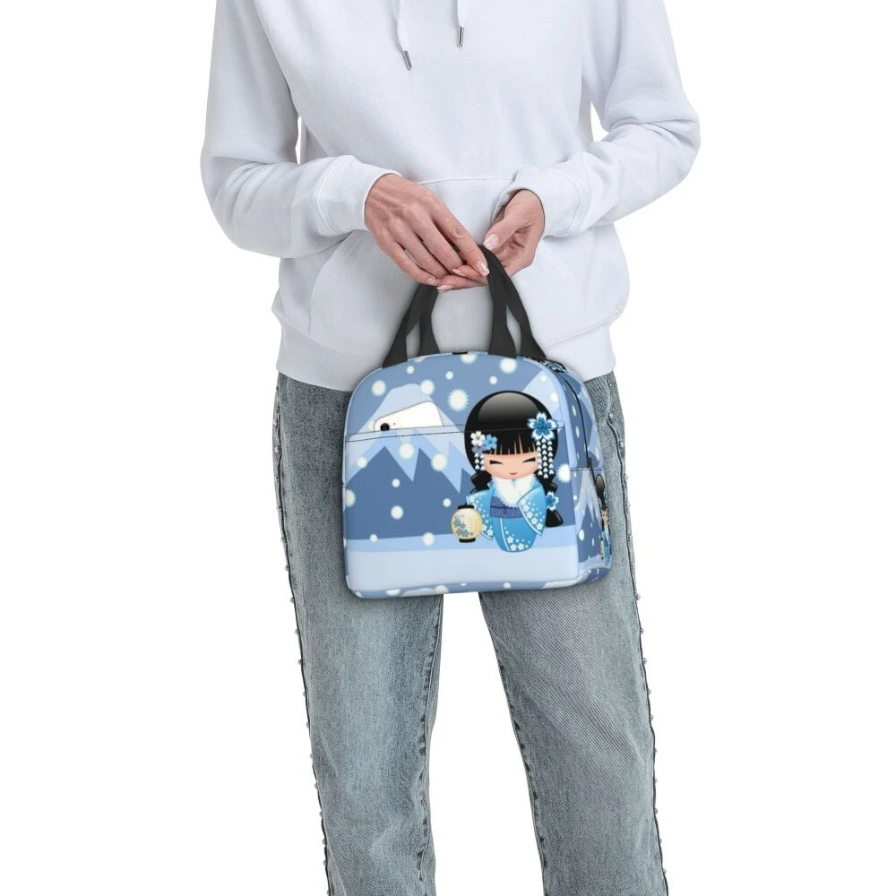 Four Seasons Furisode Kimono Girl Lunch Bag 14 Four Seasons Furisode Kimono Girl Lunch Bag - Image 12