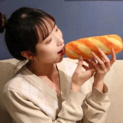 French Baguette Bread Plushie -Kawaii Store kawaiies plushies plush softtoy french baguette bread plushie soft toy 608949