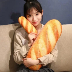 French Baguette Bread Plushie -Kawaii Store kawaiies plushies plush softtoy french baguette bread plushie soft toy 875859
