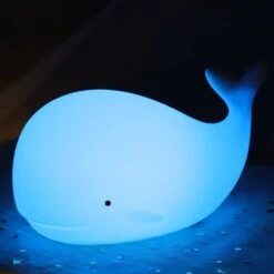 Friendly Kawaii Whale LED Night Light -Kawaii Store kawaiies plushies plush softtoy friendly kawaii whale led night light new home decor 203718