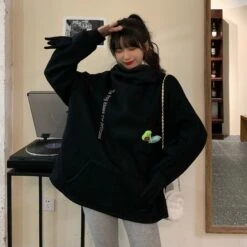 Apparel Frog Hood Hoodie *EXCLUSIVE* -Kawaii Store kawaiies plushies plush softtoy frog hood oversized hoodie exclusive hoodies 924833