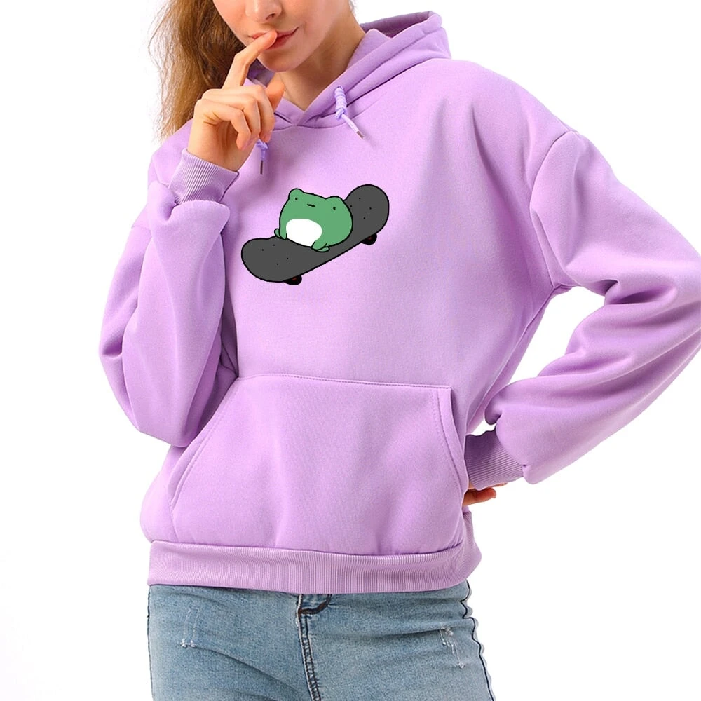 Apparel Frog On Skateboard Unisex Hoodies- Limited Stock 17 Apparel Frog On Skateboard Unisex Hoodies- Limited Stock - Image 16