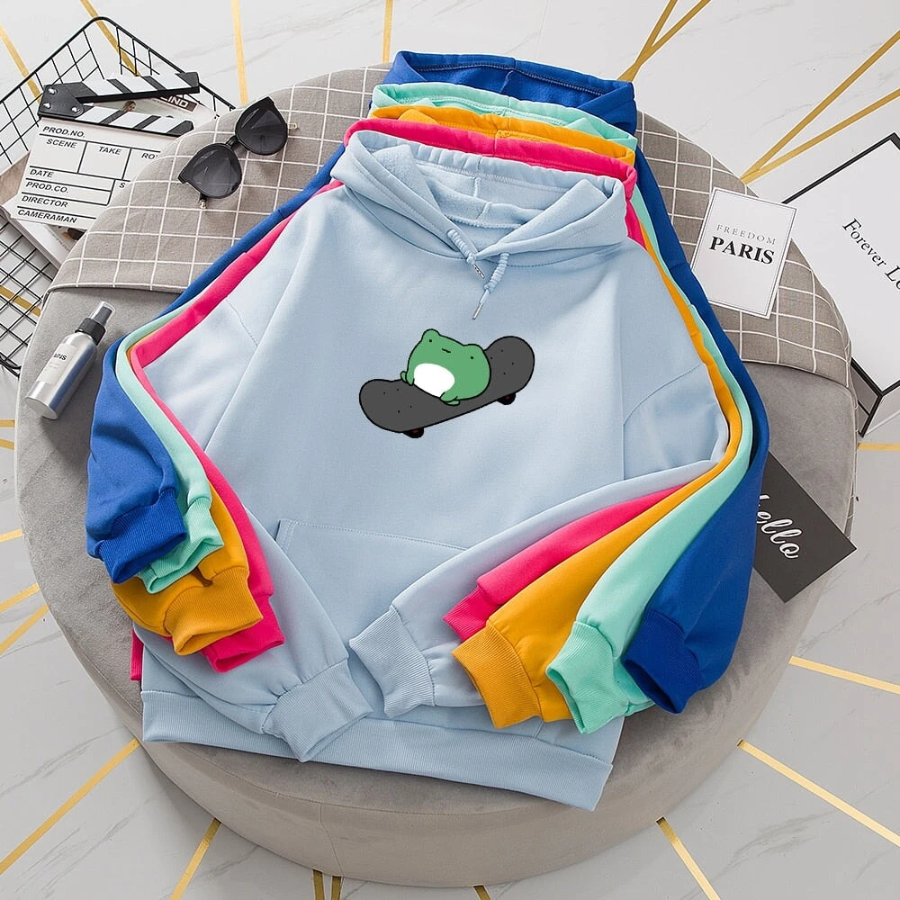 Apparel Frog On Skateboard Unisex Hoodies- Limited Stock 18 Apparel Frog On Skateboard Unisex Hoodies- Limited Stock - Image 17