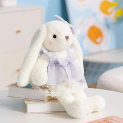 Fuwawa The White Bunny Plush -Kawaii Store kawaiies plushies plush softtoy fuwawa the white bunny plush soft toy purple 40cm 400964