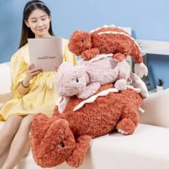 Fuzzy Cute Pink Red Lizard Plushies 22 Fuzzy Cute Pink Red Lizard Plushies -Kawaii Store kawaiies plushies plush softtoy fuzzy cute pink red lizard plushies soft toy 978076