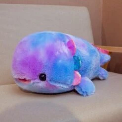 Fuzzy Galaxy Axolotl 12 Fuzzy Galaxy Axolotl -Kawaii Store kawaiies plushies plush softtoy fuzzy galaxy axolotl new soft toy 40cm midnight blue 443031