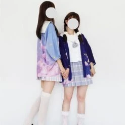 Apparel Galaxy Purple Blue Pink Clouds Women's Kimono 36 Apparel Galaxy Purple Blue Pink Clouds Women's Kimono -Kawaii Store kawaiies plushies plush softtoy galaxy purple blue pink clouds womens kimono kimono 467980