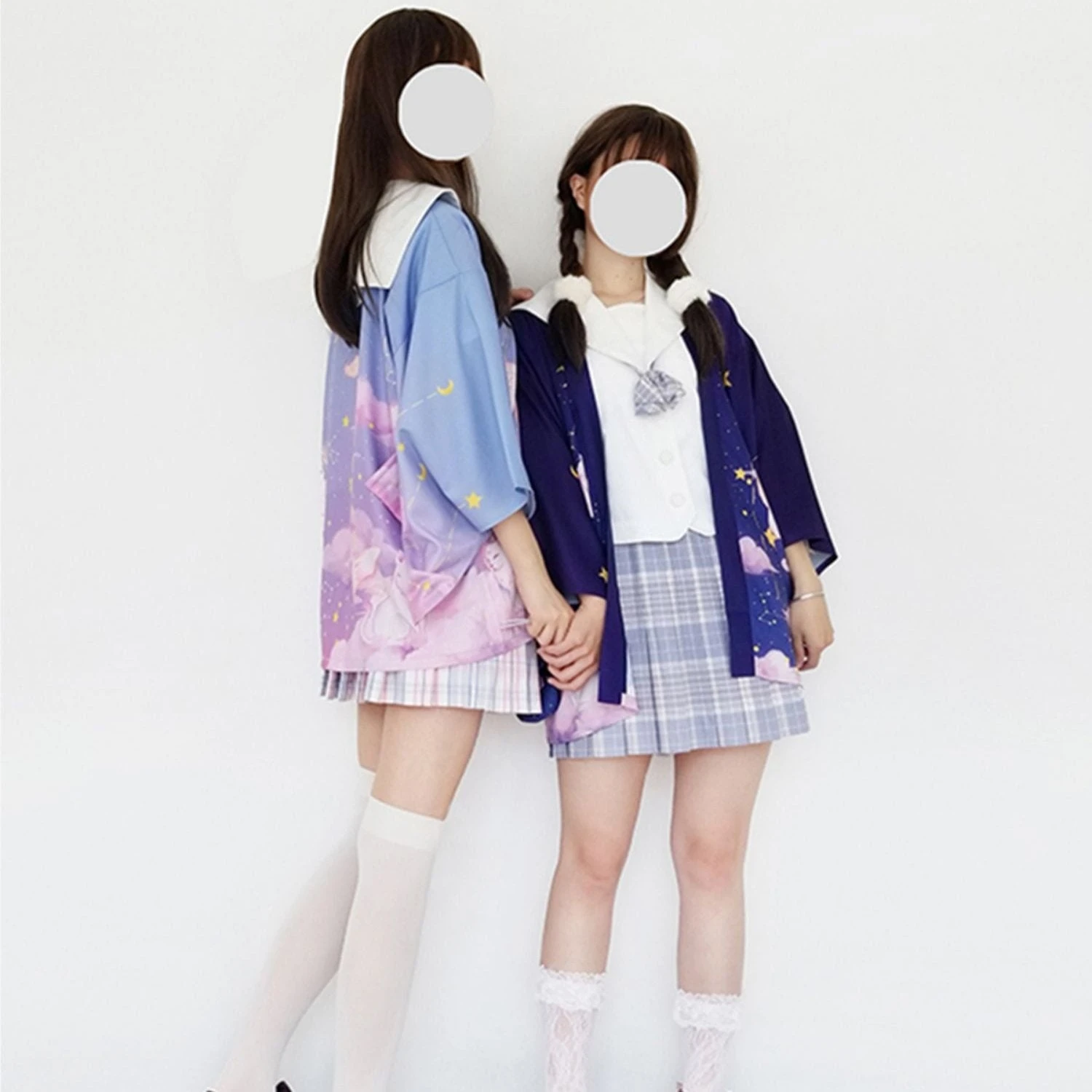 Apparel Galaxy Purple Blue Pink Clouds Women's Kimono 17 Apparel Galaxy Purple Blue Pink Clouds Women's Kimono - Image 15