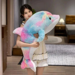 Galaxy Rainbow Dolphin Plushies -Kawaii Store kawaiies plushies plush softtoy galaxy rainbow dolphin plushies soft toy 160430