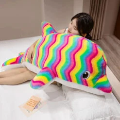 Galaxy Rainbow Dolphin Plushies -Kawaii Store kawaiies plushies plush softtoy galaxy rainbow dolphin plushies soft toy 187029