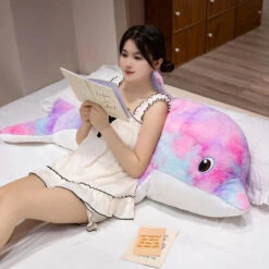 Galaxy Rainbow Dolphin Plushies -Kawaii Store kawaiies plushies plush softtoy galaxy rainbow dolphin plushies soft toy 986986
