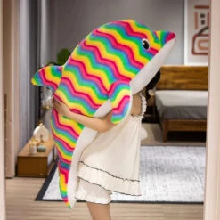 Galaxy Rainbow Dolphin Plushies -Kawaii Store kawaiies plushies plush softtoy galaxy rainbow dolphin plushies soft toy rainbow 20in 50cm 503166