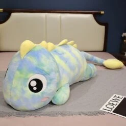 Galaxy Rainbow Pasco The Lizard Plushie -Kawaii Store kawaiies plushies plush softtoy galaxy rainbow pasco the lizard plushie new soft toy green 80cm 174722
