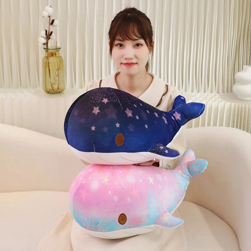 Galaxy Starry Kawaii Blue Pink Whale Plushies 20 Galaxy Starry Kawaii Blue Pink Whale Plushies - Image 18