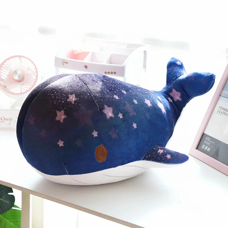 Galaxy Starry Kawaii Blue Pink Whale Plushies 8 Galaxy Starry Kawaii Blue Pink Whale Plushies - Image 6