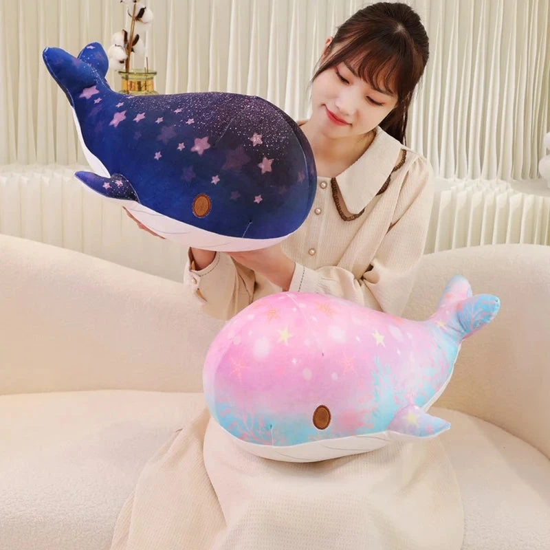 Galaxy Starry Kawaii Blue Pink Whale Plushies 19 Galaxy Starry Kawaii Blue Pink Whale Plushies - Image 17